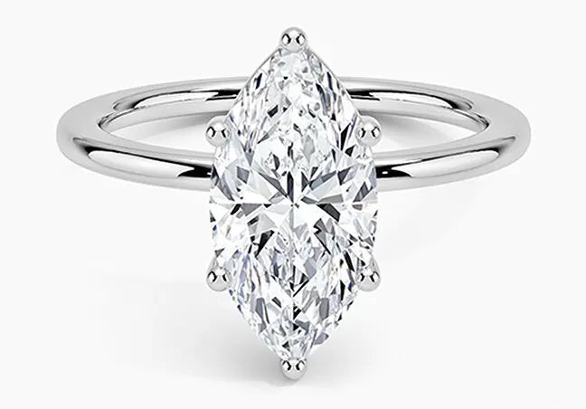 Marquise cut diamond ring