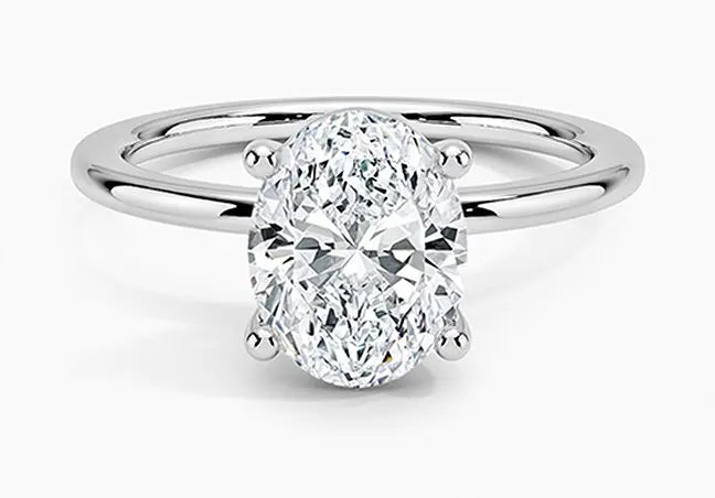 Oval cut diamond ring