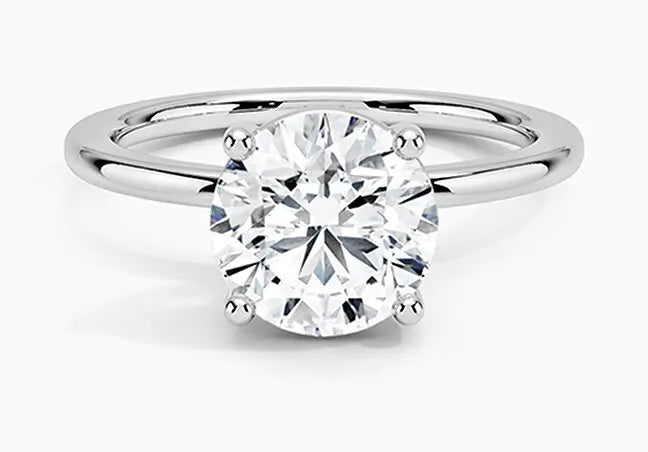 Round cut diamond ring