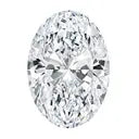 Oval cut diamond