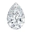 Pear cut diamond
